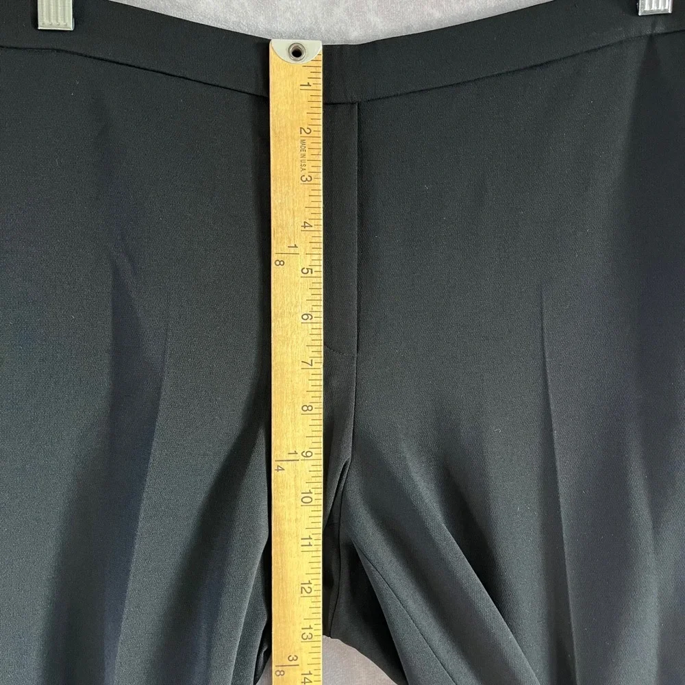 Theory Treeca Pull On Admiral‎ Crepe Pants Womens 12 Black Tapered K0109203